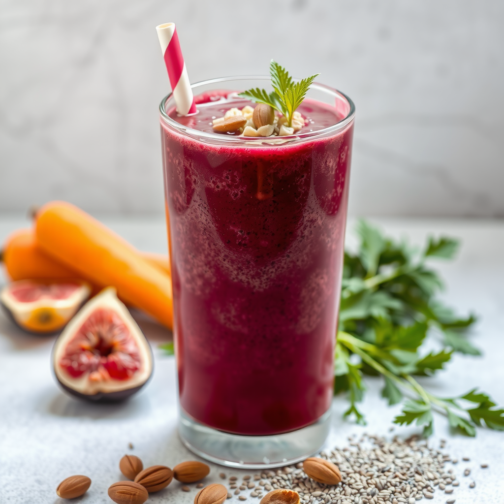 Gezonde Smoothie met biet en wortel